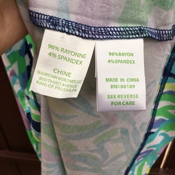 NWT Lilly Pulitzer Shia Skirt Resort Navy Uptown Trunk Palm Print Midi XS - Picture 10 of 10